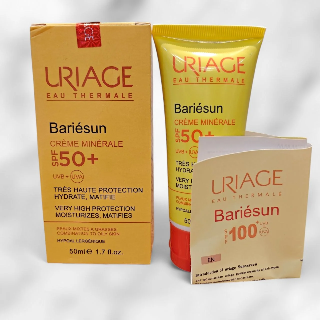Uriage Bariésun Crème Minérale SPF50+ (Peaux Mixtes à Grasses) - 50ml