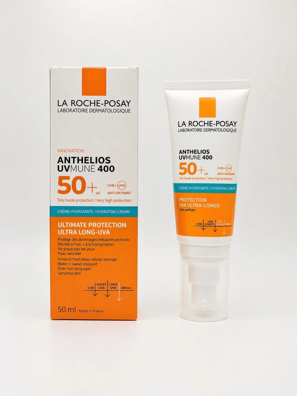 LA ROCHE-POSAY Anthelios UVMune 400 Crème Hydratante SPF50+ Sans Parfum - 50ml
