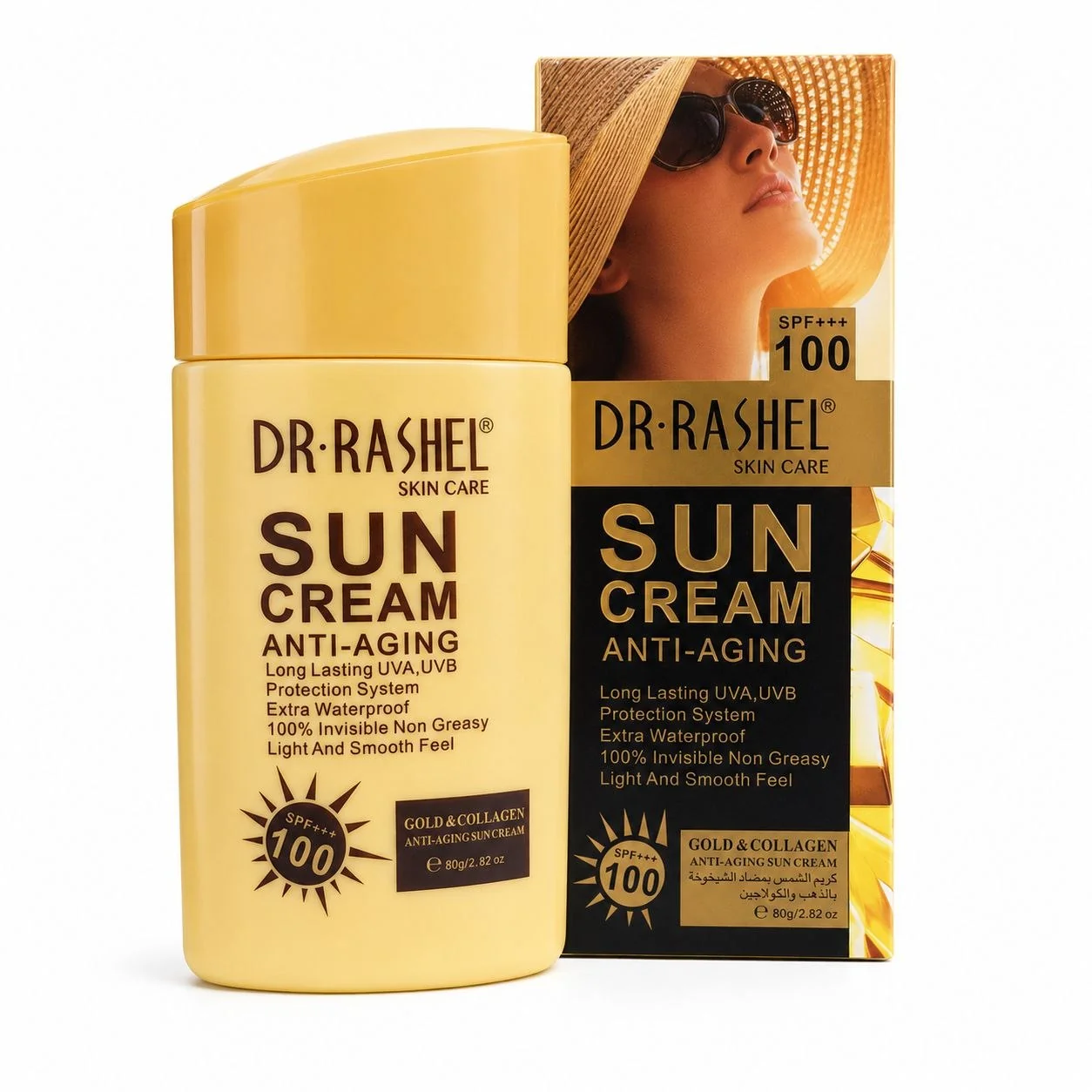 Dr.Rashel Gold & Collagen Anti-Aging Sun Cream SPF100 - 80g