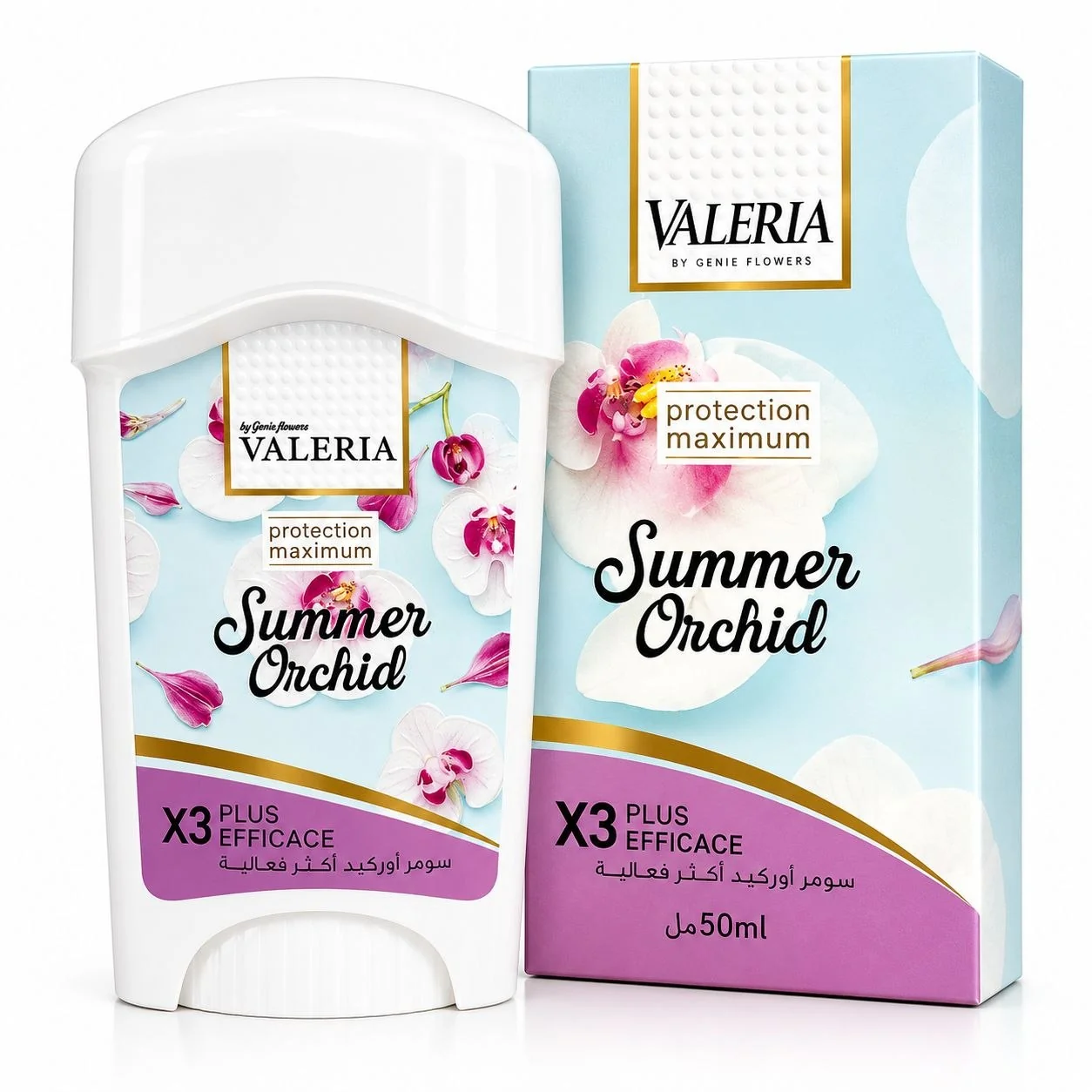 VALERIA Summer Orchid Protection Maximum Deo-Stick - 50ml